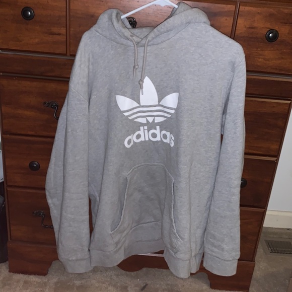 Adidas Grey Hoodie - Picture 1 of 2